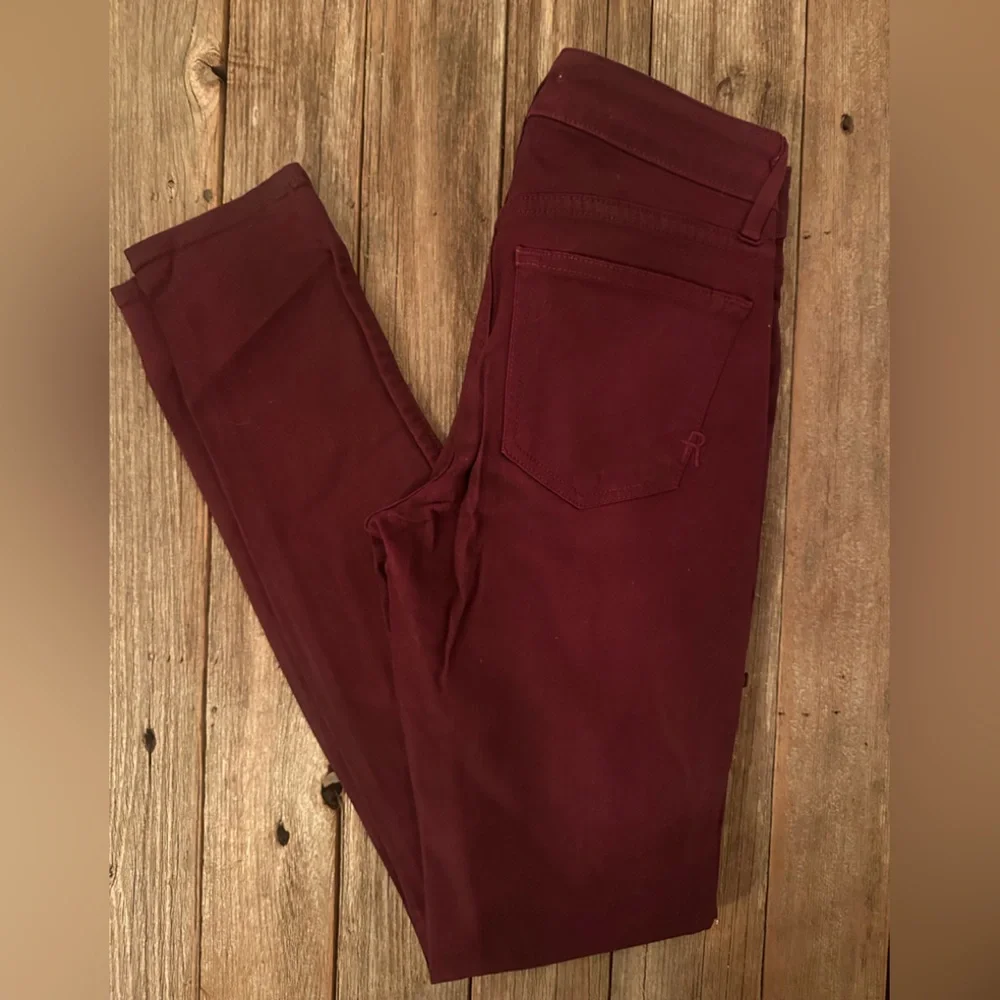 Rick & Skinny | Coated Maroon Red Skinny Jean - Picture 10 of 10